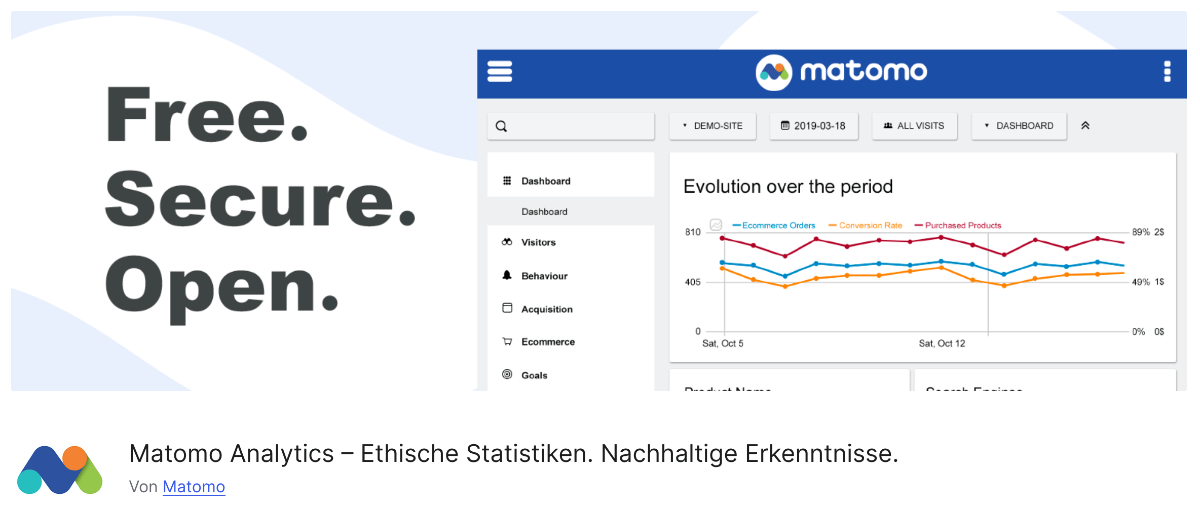 Bild des WordPress-Plugins Matomo